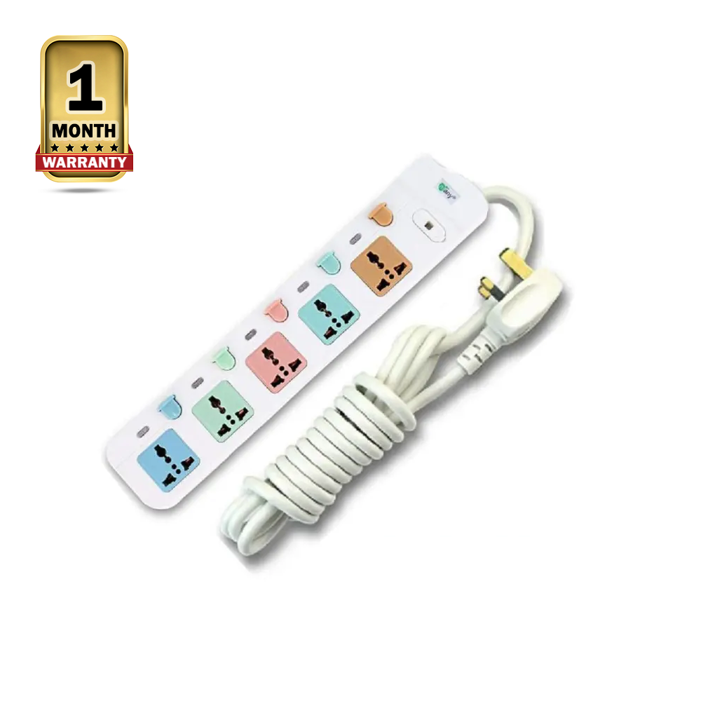Many MTS-158 3Pin Business Class 5 Port Multiplug - 5 Meter
