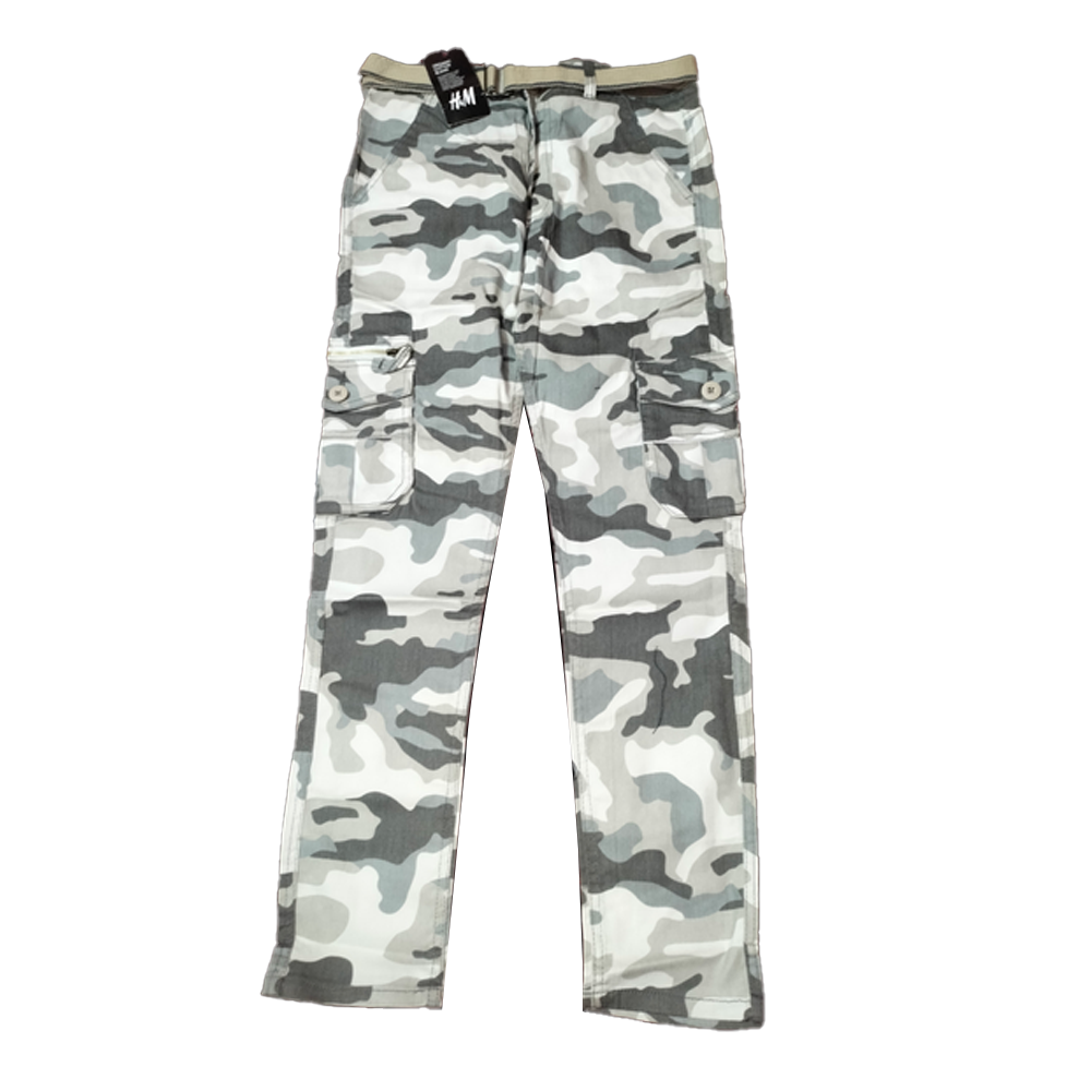 Cotton Cargo Pant For Men - Size 30 - Camo - CP-13