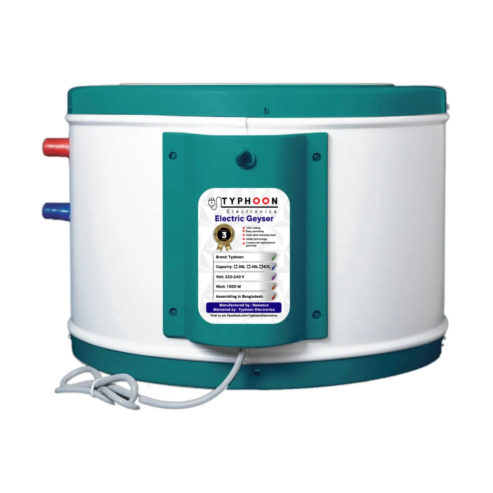 Typhoon Automatic Water Heater Geyser - 30 Liter