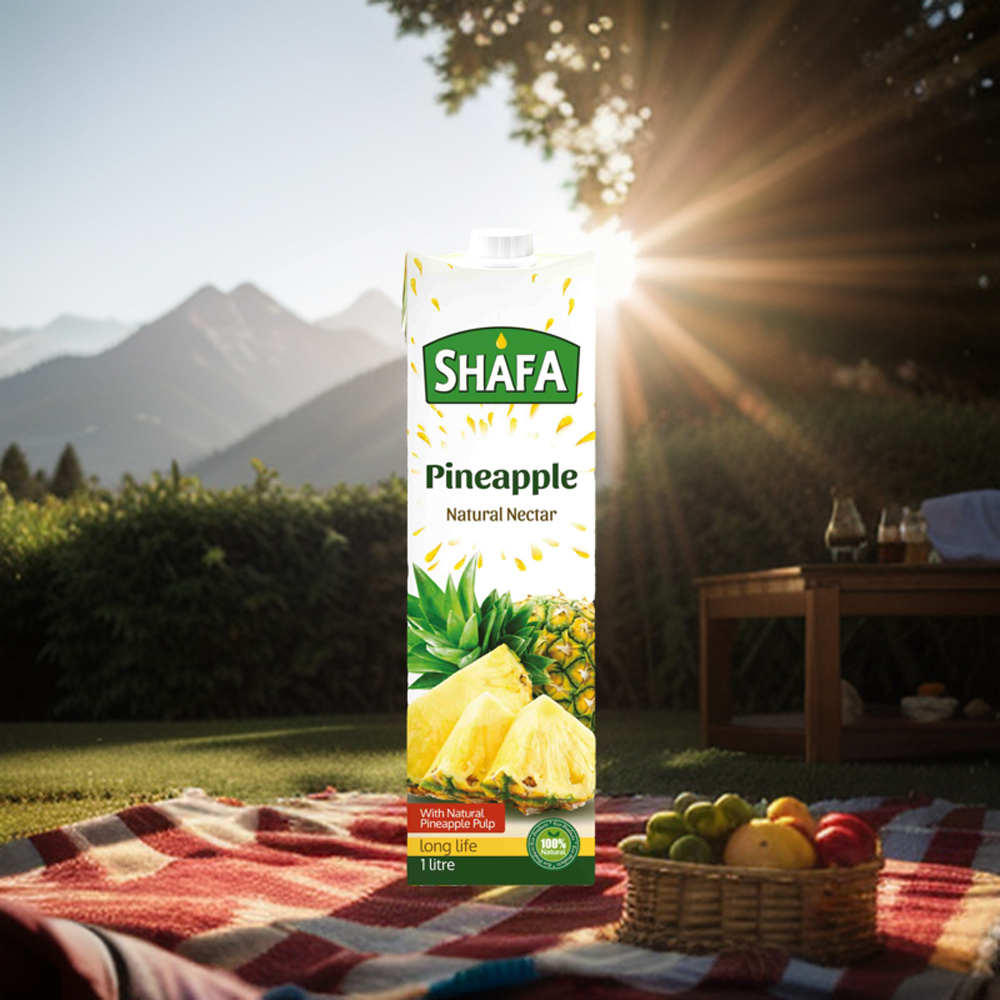 Pamir Cola Shafa Pineapple Juice - 1 Liter