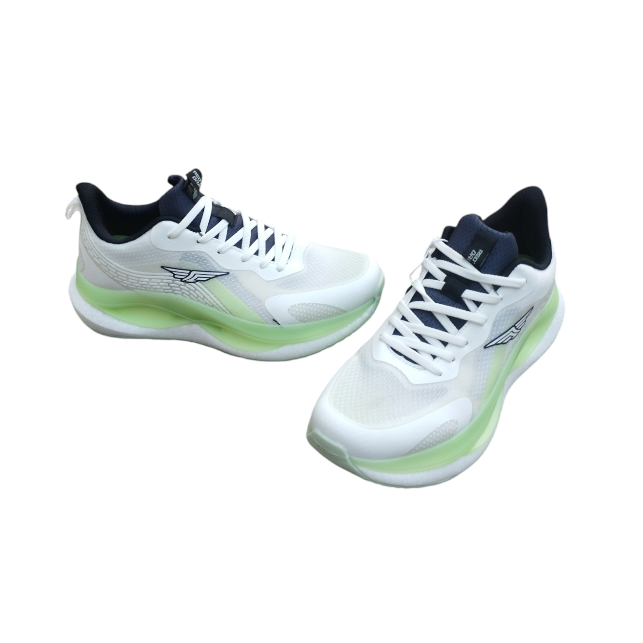 Red tape Mesh Casual Running Shoes For Men - Neon and white -0011