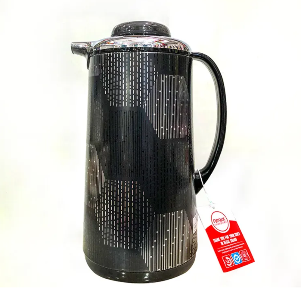 Regal Vacuum Water Flask - 1 Litre - Black