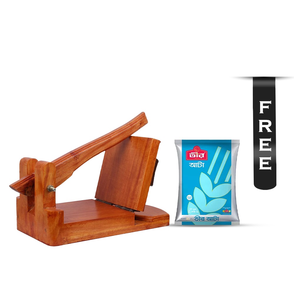 Premium Mahogany Wood Roti Maker - 8 Inch (with Free Atta Pack)