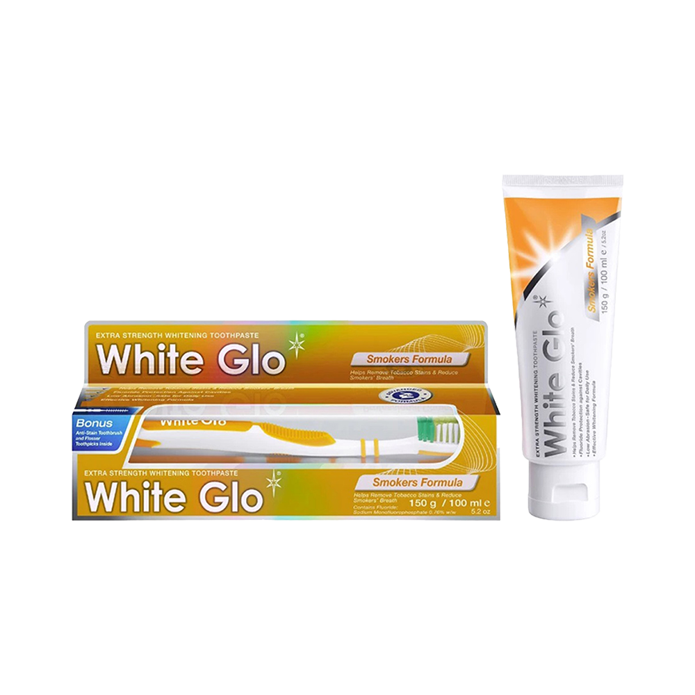 White Glo Smokers Formula Whitening Toothpaste - 150gm - RTS-47