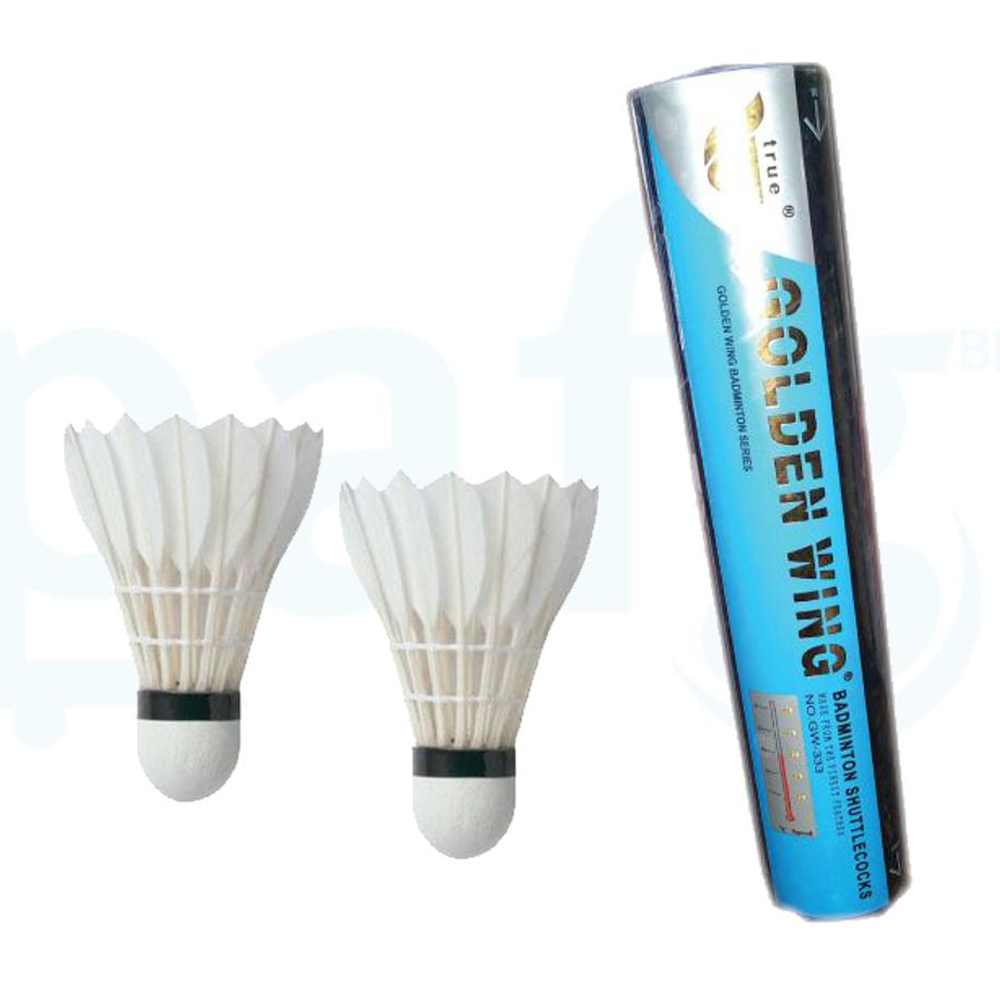 Pack of 12 Pcs Golden Wing 333 Badminton Shuttlecock