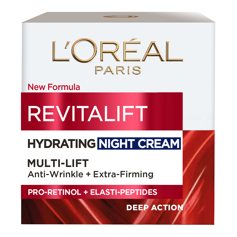 LOreal Revitalift Hydrating Multi-Lift Deep Action Night Cream - 50ml - CN-171