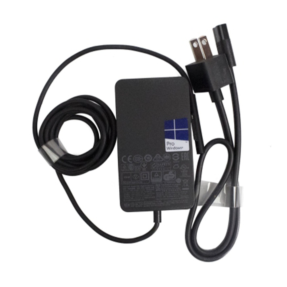 Microsoft Surface Pro AC Adapter Charger - 65W - Black