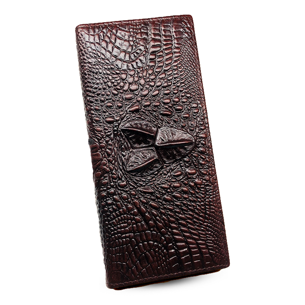 Leather Wallet for Men - Chocolate