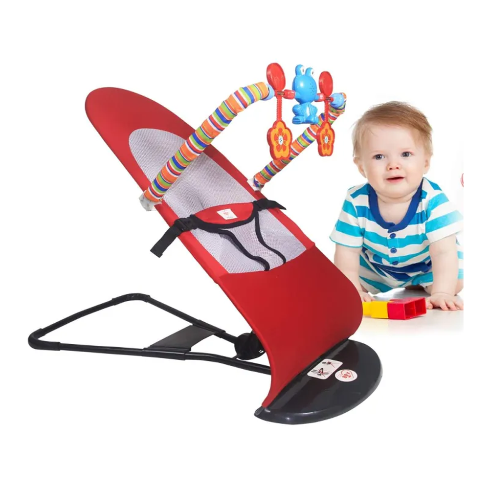 Baby Bouncer With Toy - Red