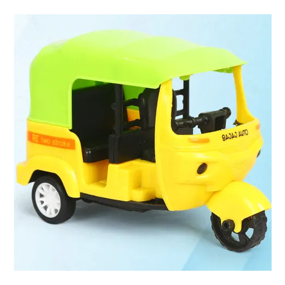 Plastics Mini Pull Back CNG Toy For Kids - Yellow