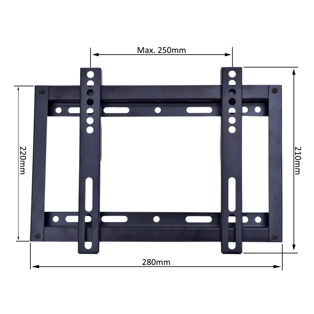 Wall Mount LED LCD TV Stand Protectors - Black