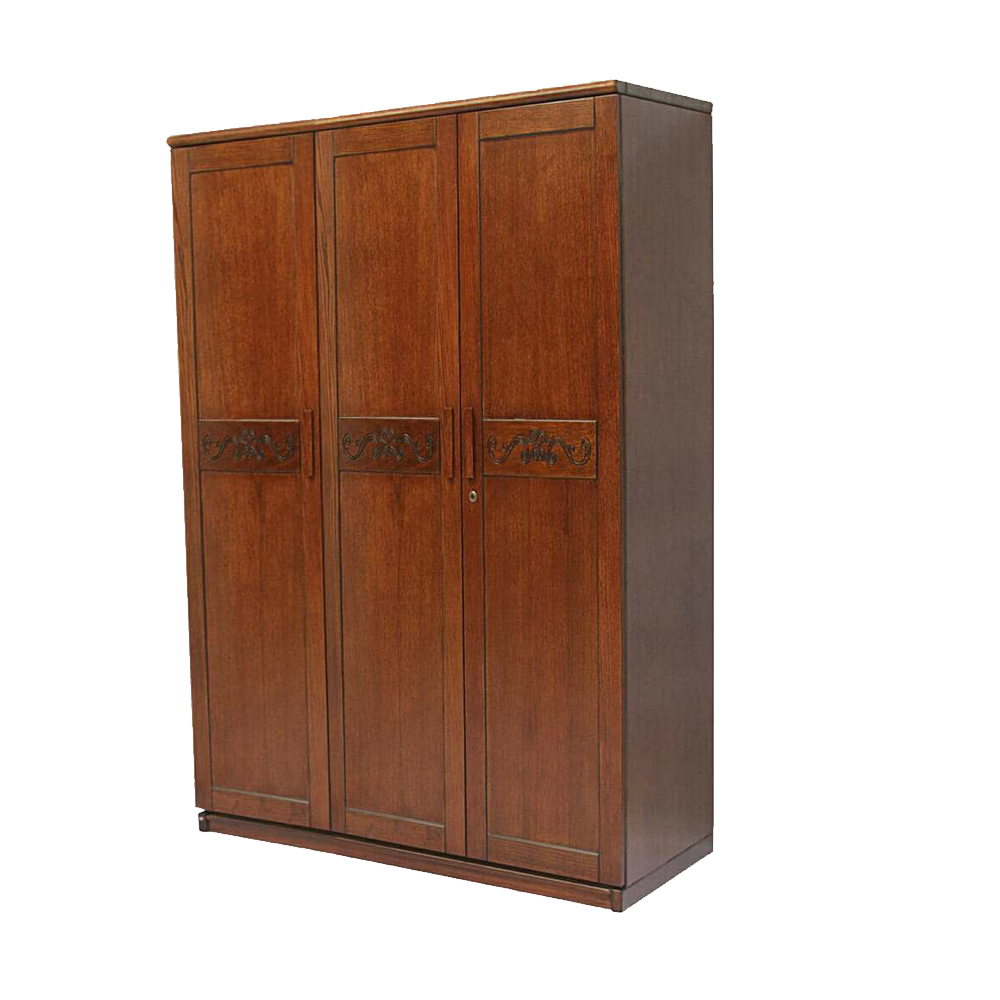 Twin Mart Malaysian Processed Wood 3 Door Almirah - 5'*6' Feet