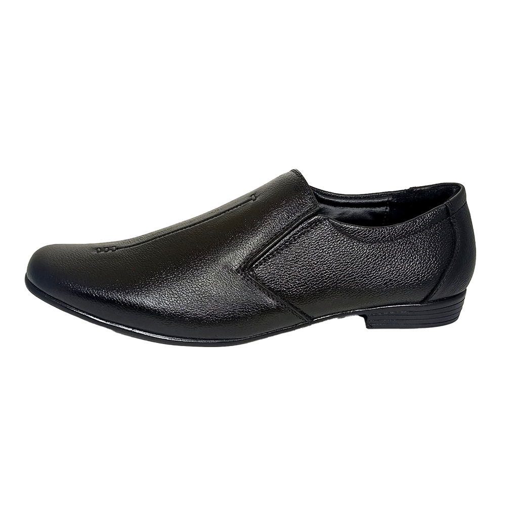 B&W Leather Formal Shoe For Men - Black - BW20626