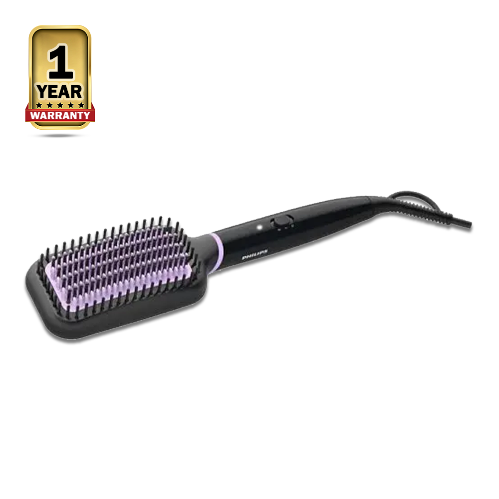 Philips BHH880/00 Heated Straightening Brush For Women - Black