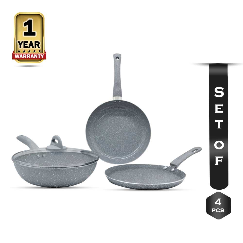 Gazi FE 2205 4C Non-Stick Cookware Set - Grey