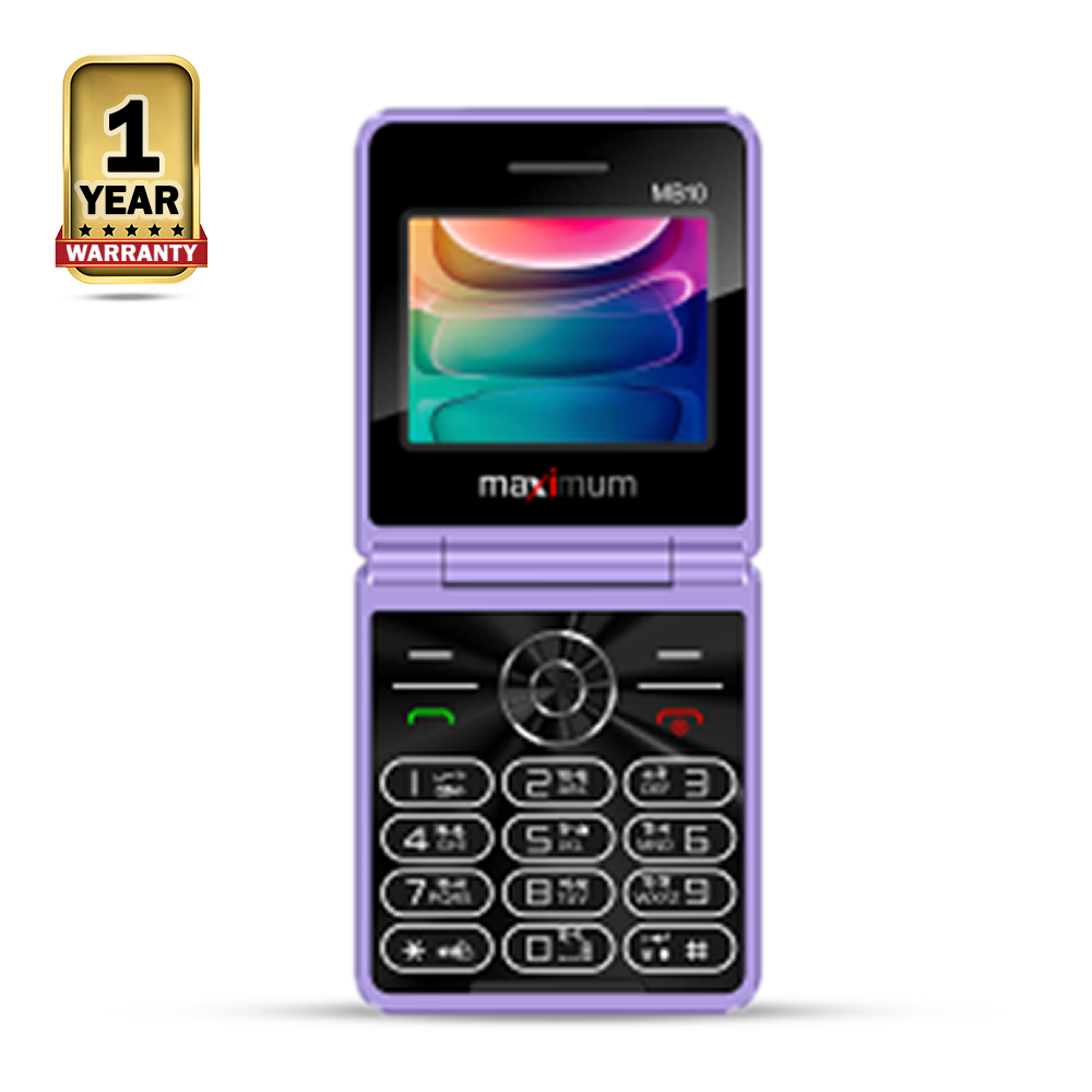 Maximum MB10 Diamond Folding Feature Phone - Purple
