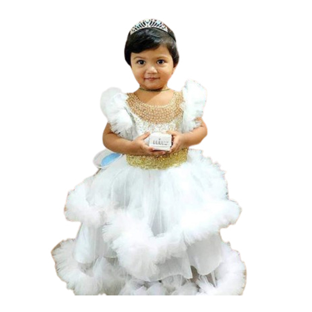 Ac Net Pori Party Dress For Girls - Bd-39