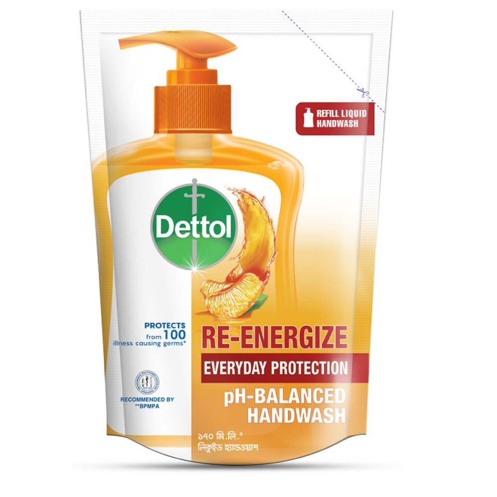 Dettol Re-energize Handwash Refill - 170ml - De03H