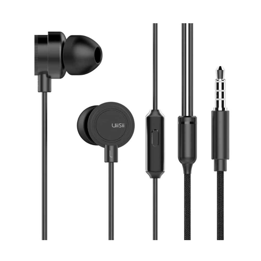 UiiSii HM13 Wired In -Ear Headphone with Mic - Black