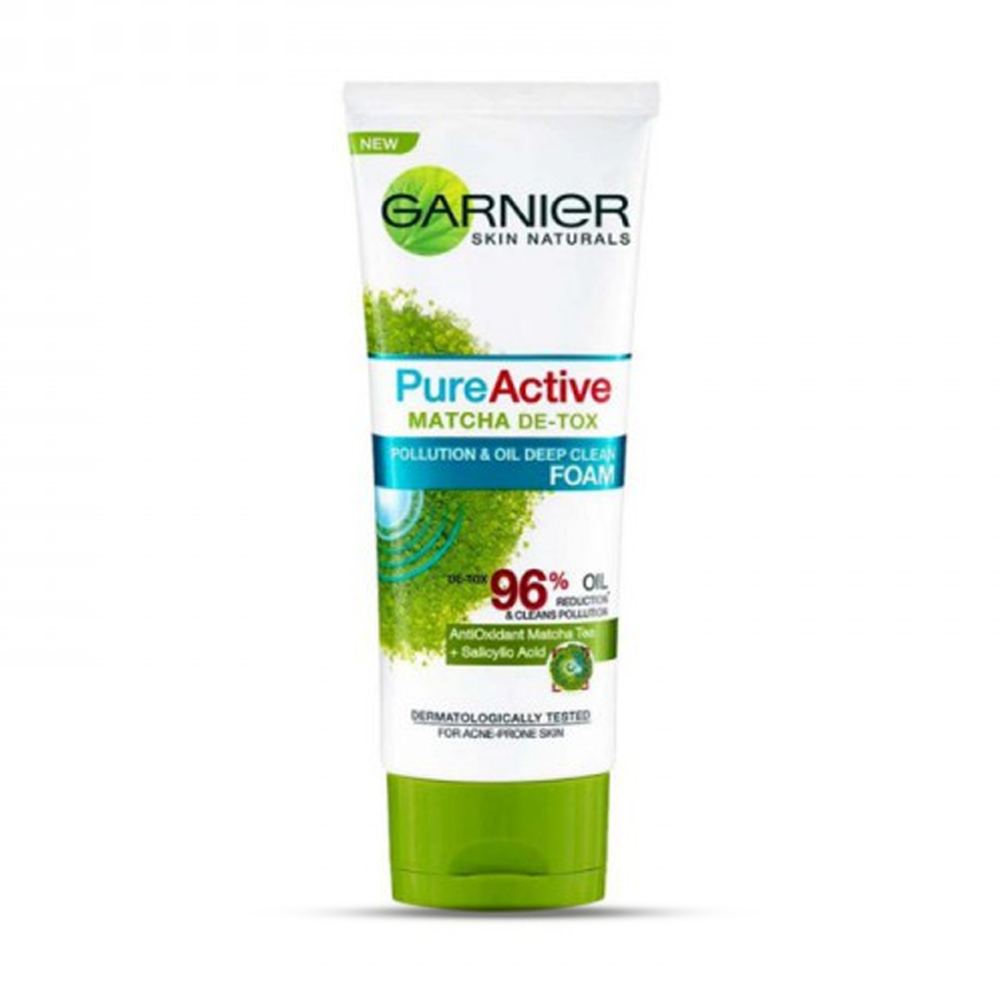 Garnier Pure Active Matcha Deep Clean Dirt & Oil Control Foam - 100ml