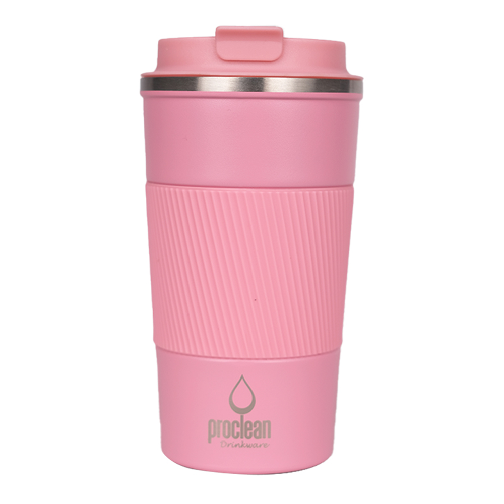 Proclean Grip N Go SS Thermos Coffee Mug - 510ml - Pink - CM-1756