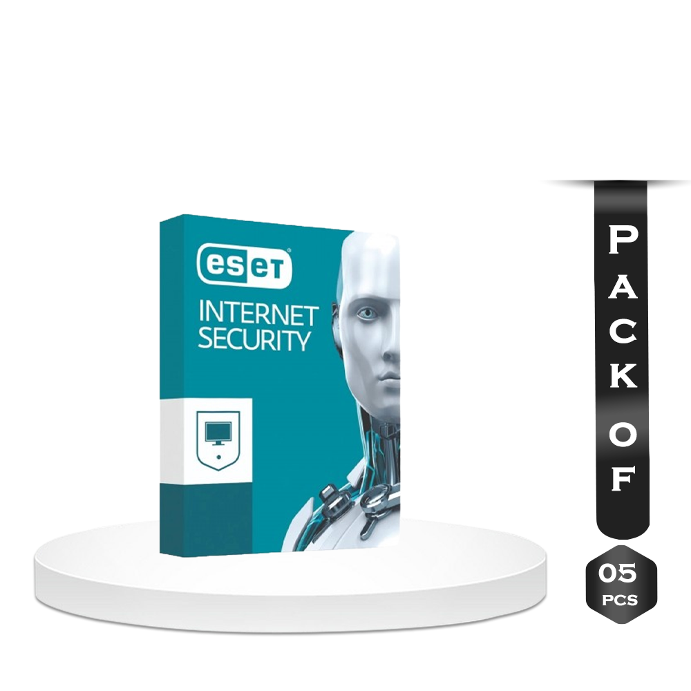 Pack Of 5 Pcs ESET Internet Security 3 User - 1 Year