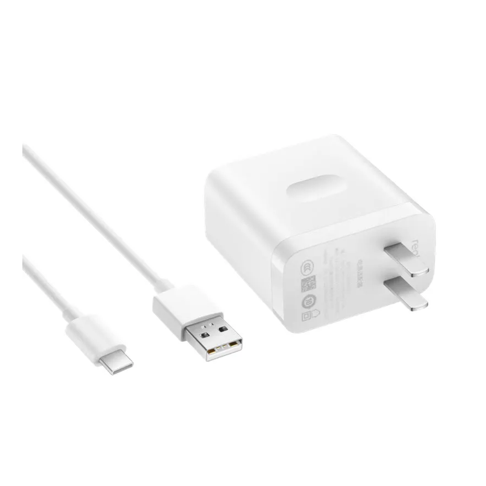 Realme SuperDart Power Adapter With Type C Cable - 80W - White