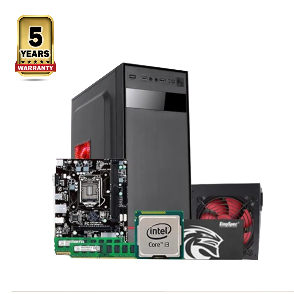 Intel Core i3 4th Generation - 8GB RAM - 128GB SSD - Full Desktop CPU - Black - bgwi-001