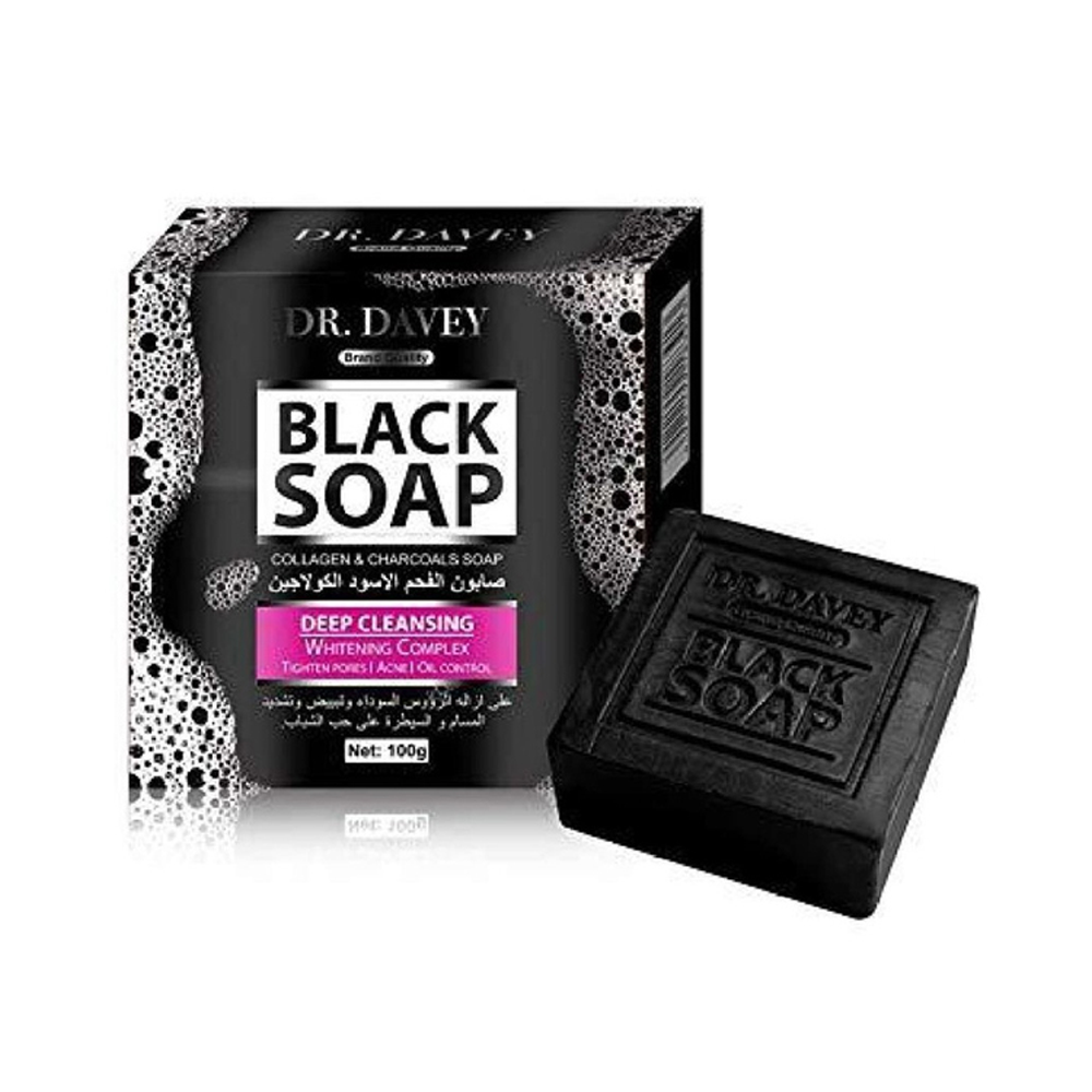 Dr. Davey Collagen and Charcoals Black Soap - 100gm
