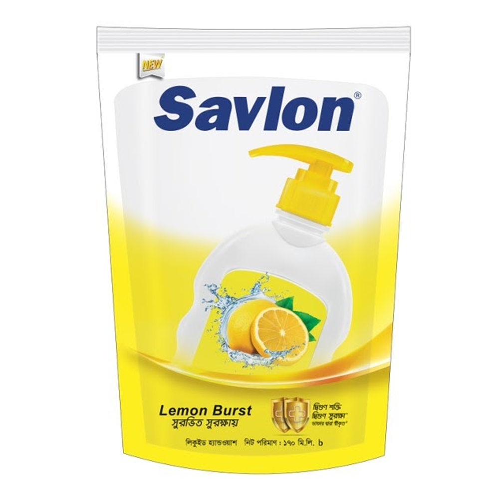 Savlon Hand Wash Lemon Burst - 170ml - AN7Y