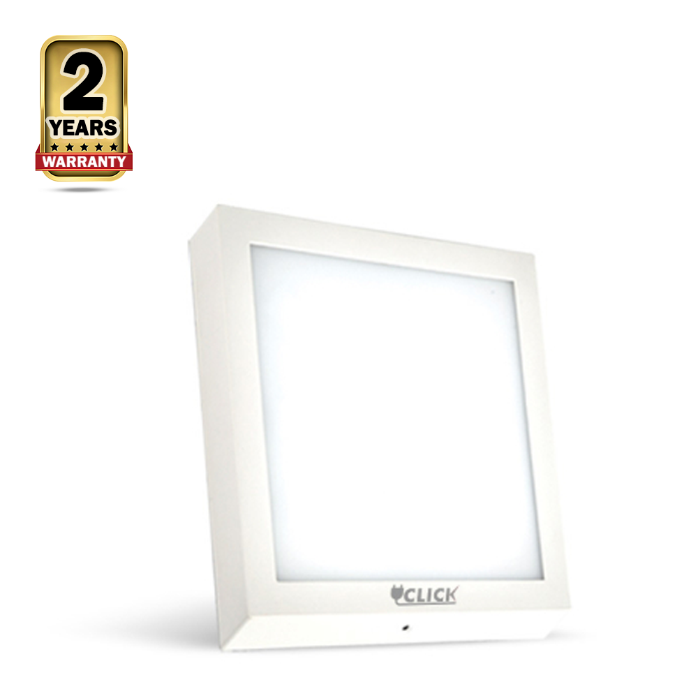Click Square Surface Mount Panel LED - White - 12W
