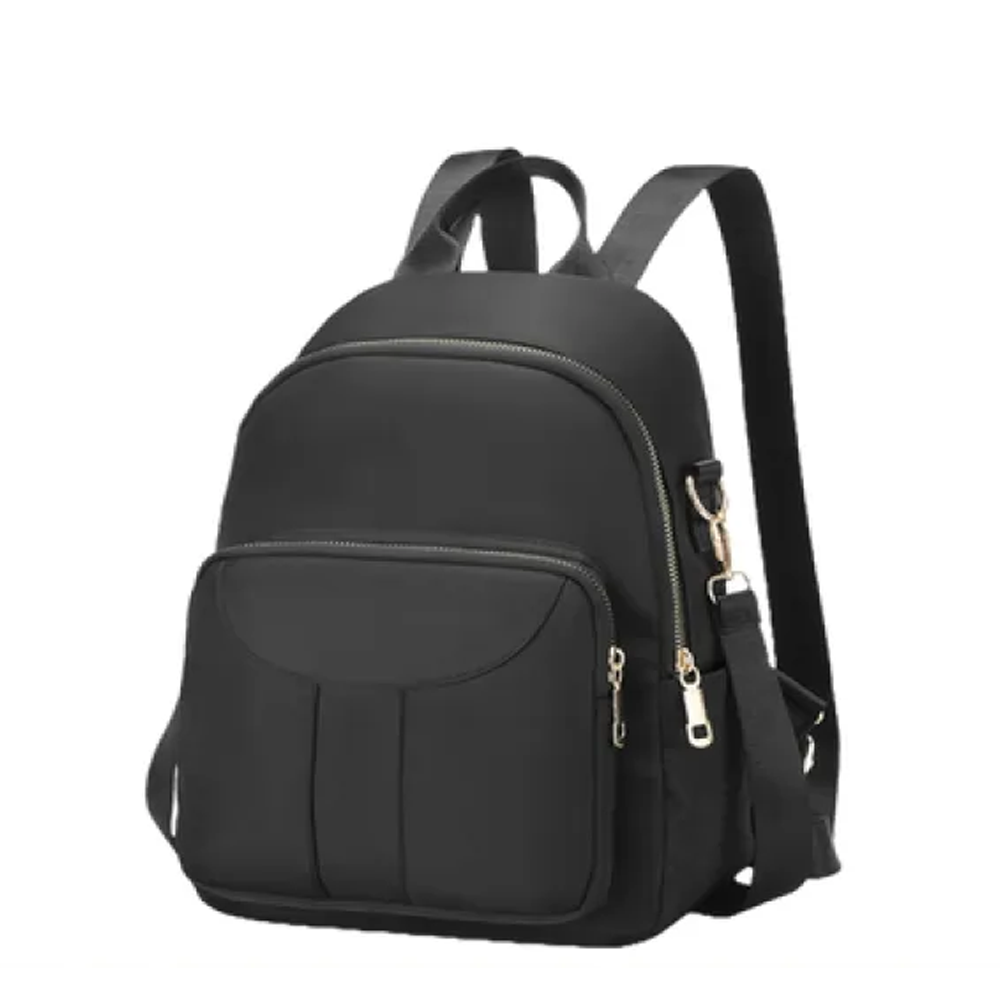 Oxford Leather Multi-Function Shoulder Bag for Teenage Girl - Black 