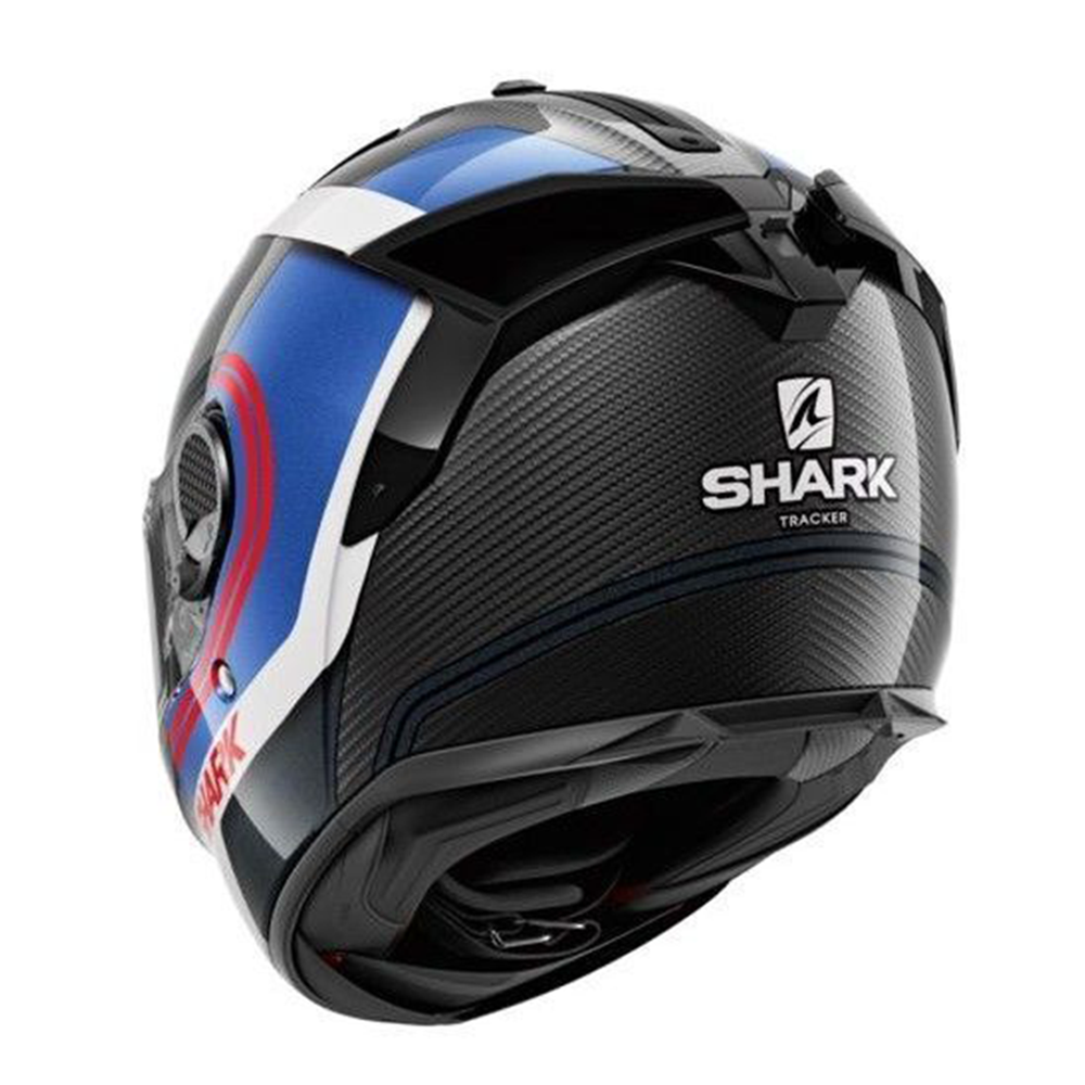 CASCO MOTO INTEGRALE CARBONIO SHARK SPARTAN GT CARBON TRACKER BLU RED ROSSO  TG L