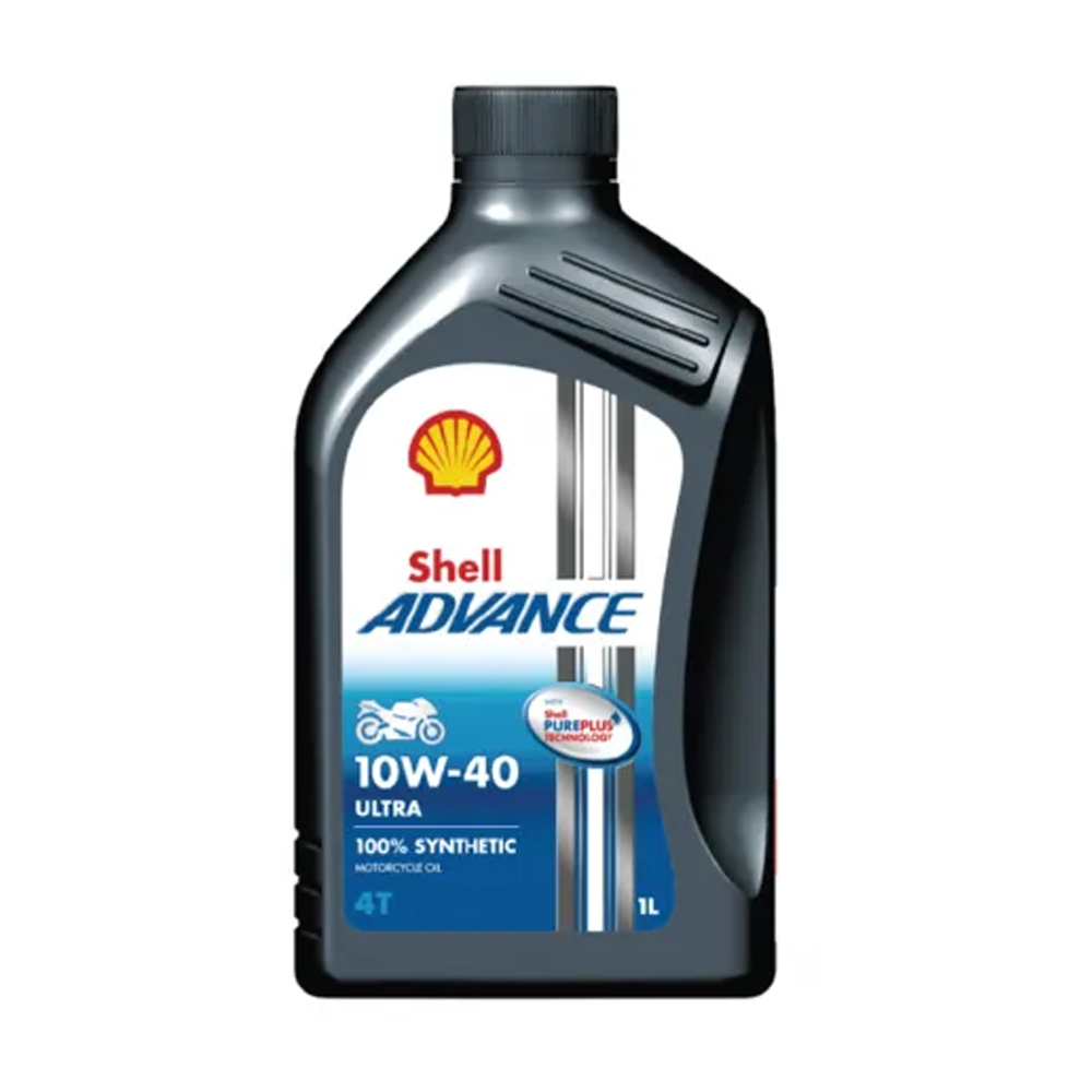 Shell Advance Ultra 4T Fully Synthetic Engine Oil - 10W-40 - 1 Liter 