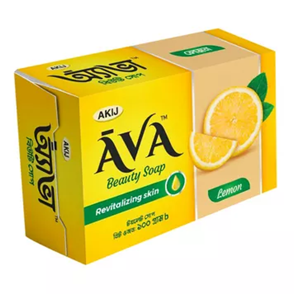 Akij Ava Beauty Lemon Soap - 100 gm