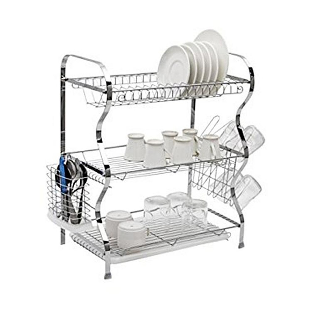 LELINTA Dish Drying Rack, 2 Tiers / 3 Tiers Large Kitchen Dish