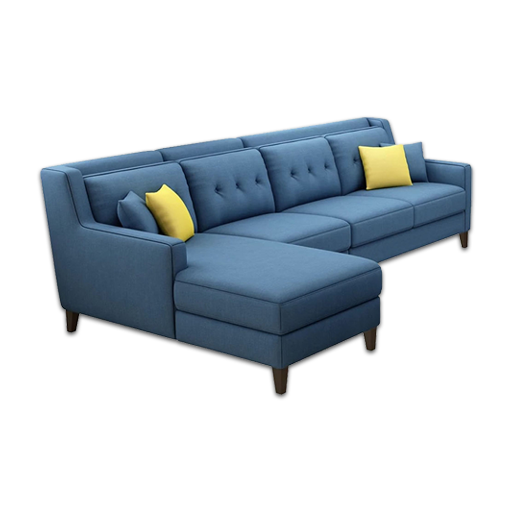 L Shape Cosh Sofa Set - Blue - ASA947