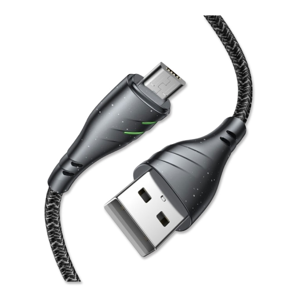 Joyroom S-1230M6 USB to Micro 2.4A Charging Data Cable - Black