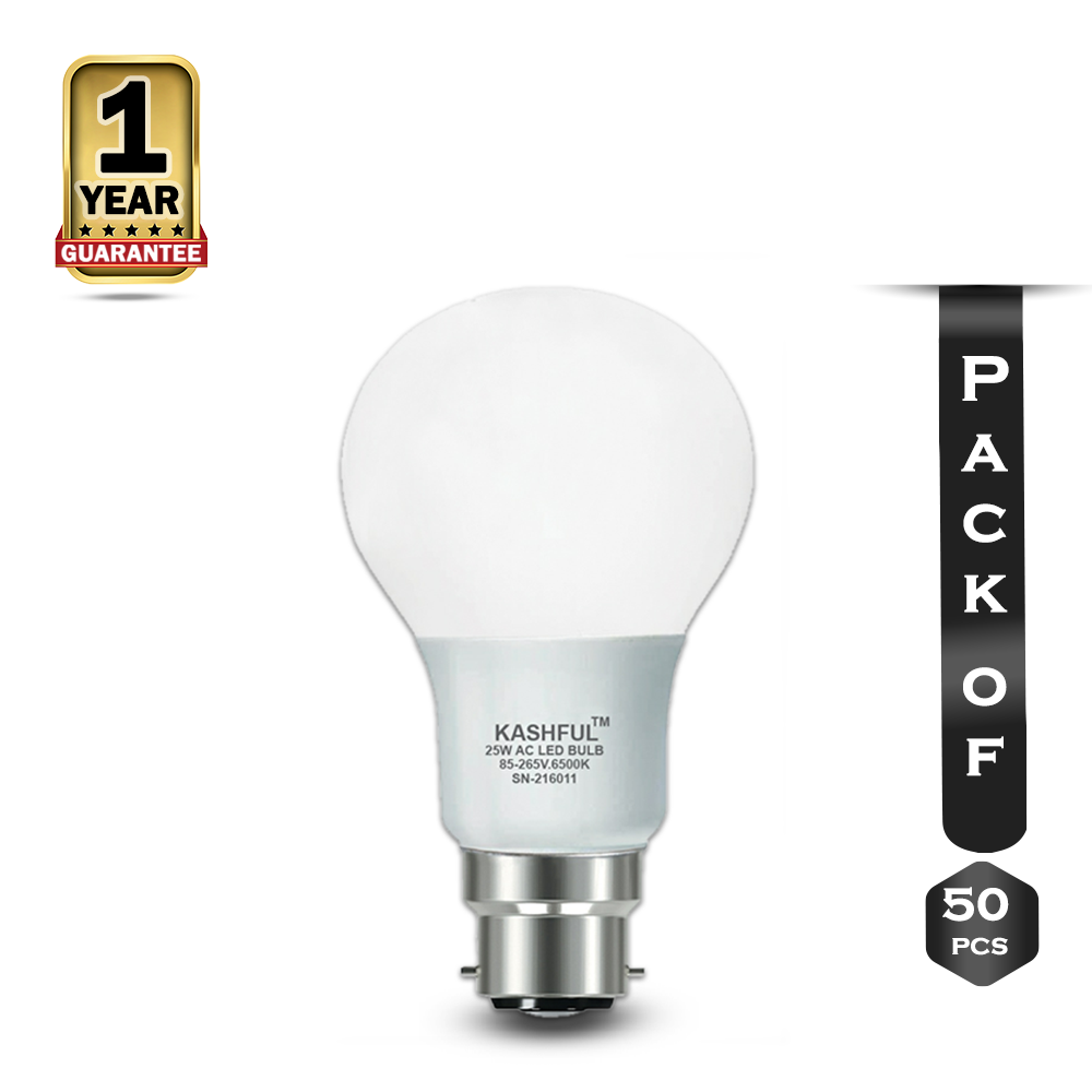 Pack Of 50 Pcs KASHFUL LED Light - 25w - White