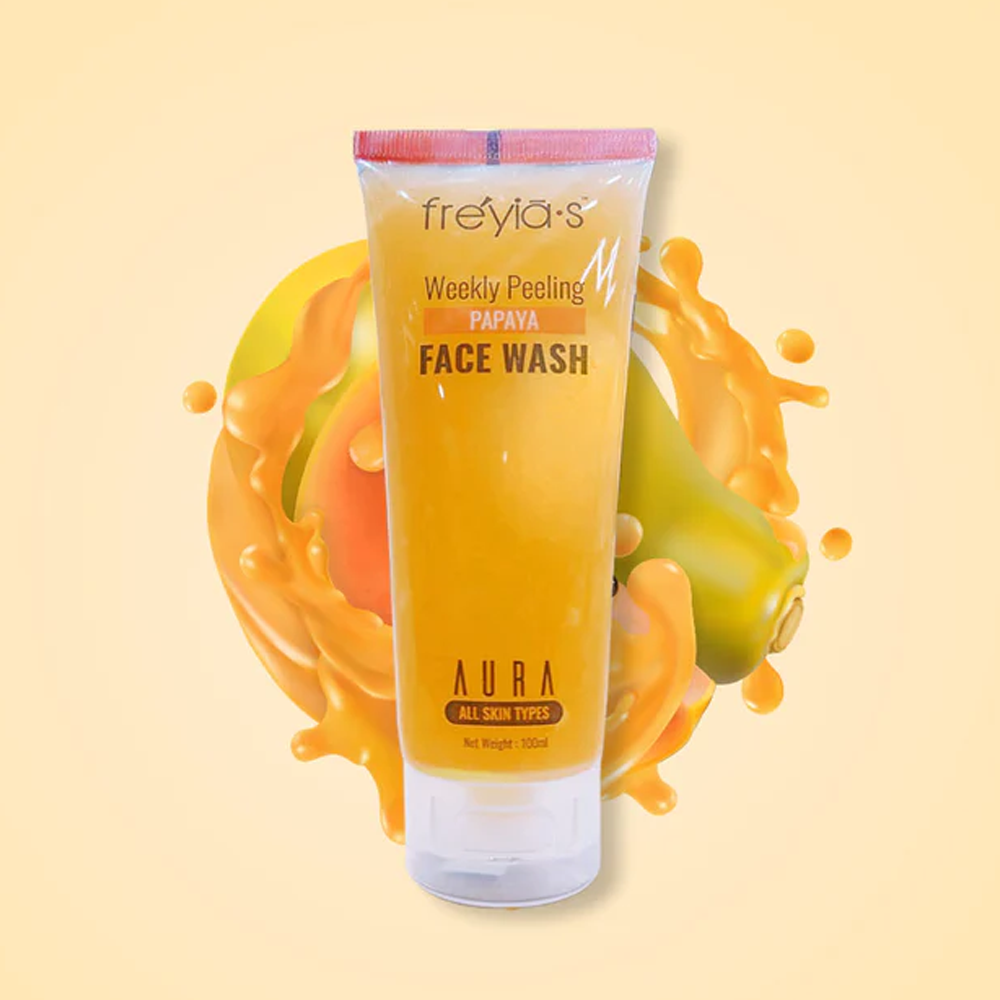  Freyias Papaya Peeling Weekly Face Wash - 100ml