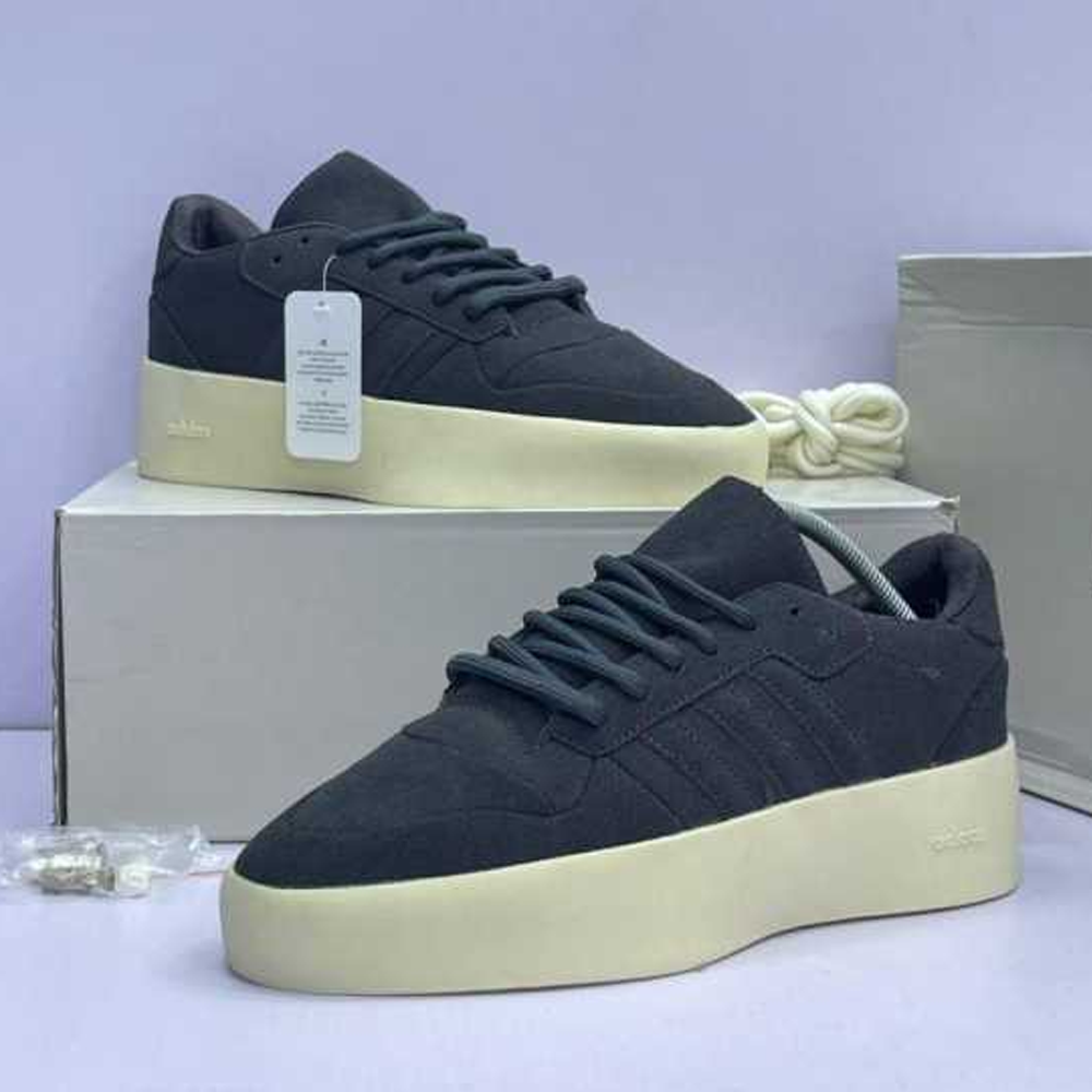 Adidas Fear of God Leather Sneakers for Men - Black