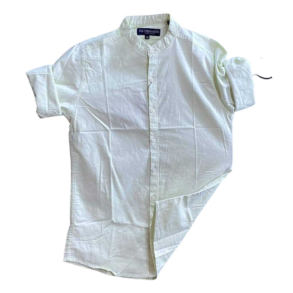 Cotton Full Sleeves Shirt For Men - SRT-5024 - Light Green