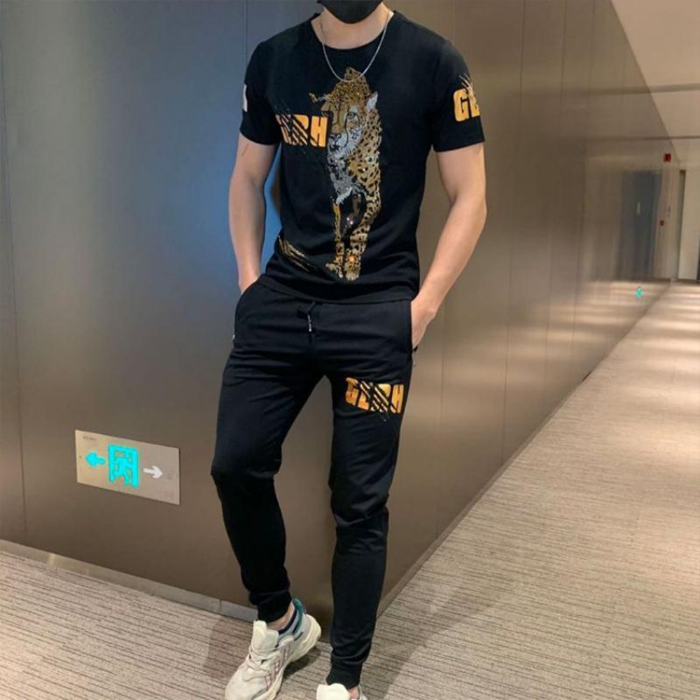 PP Jersey T-Shirt with Trouser Full Track Suit For Men -  TF-124