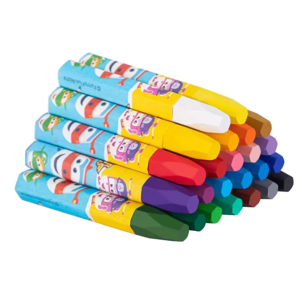 Deli EC009-24 Super Wings Oil Pastel Color - 24 Colors