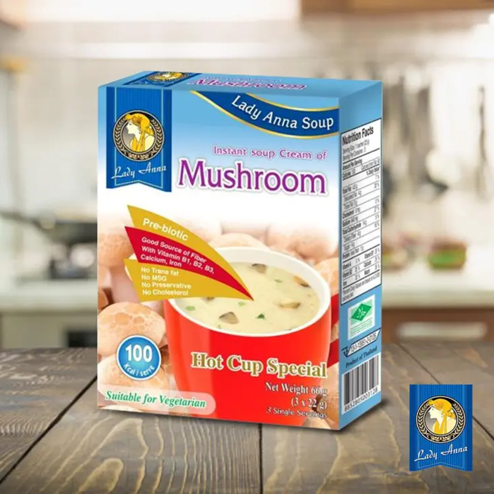 Lady Anna Cream of Mushroom Instant Soup - 66gm