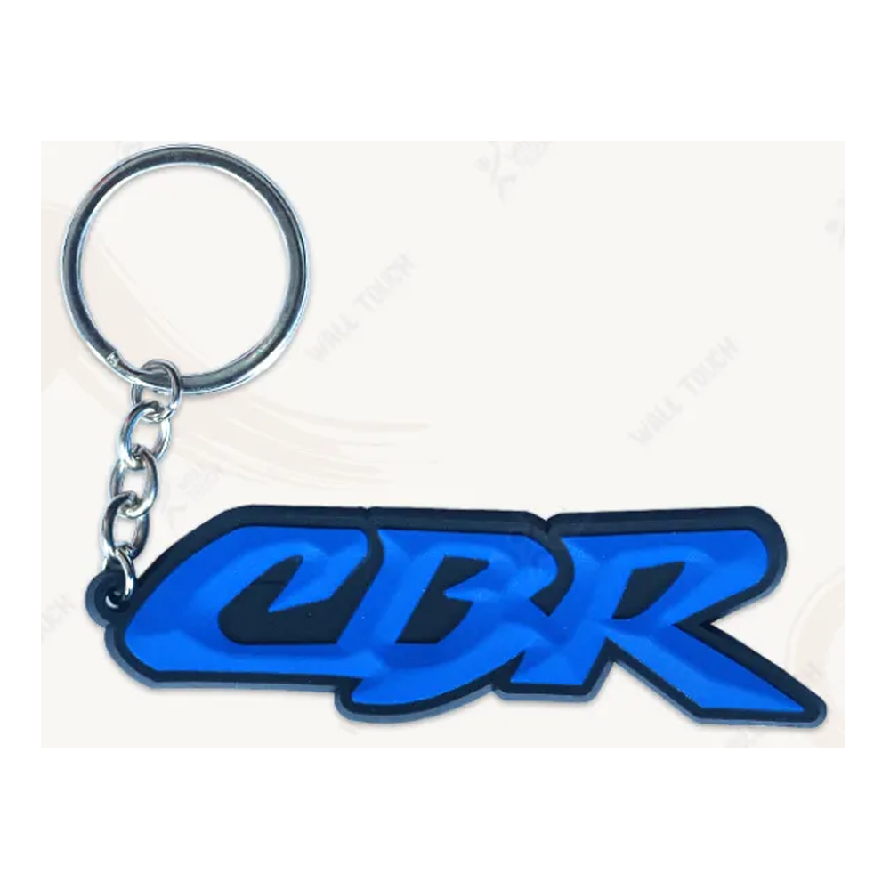 CBR Bike Rubber PVC Keychain Key Ring For Bike and Car - Blue	- 332379638