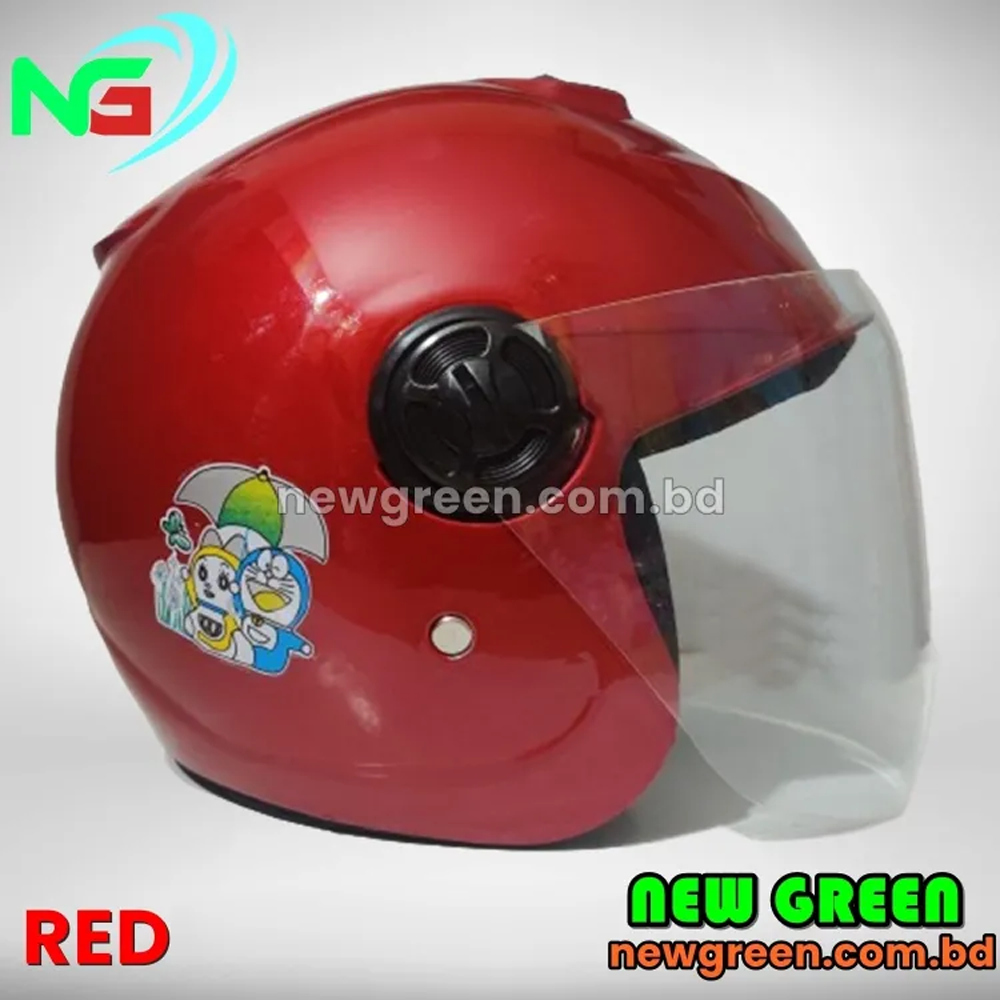 ICON Half Face Helmet For Kids - Red