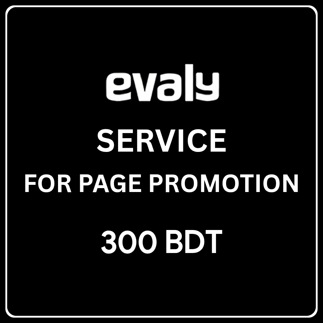Evaly Service For Page Promotion(For Merchant)