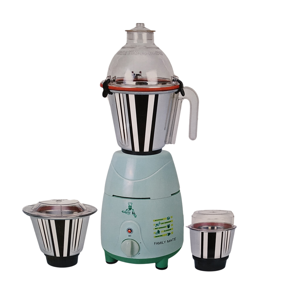 Jaipan Family Mate Electric Grinder And Blender - 1000W - Silver And Clyne 