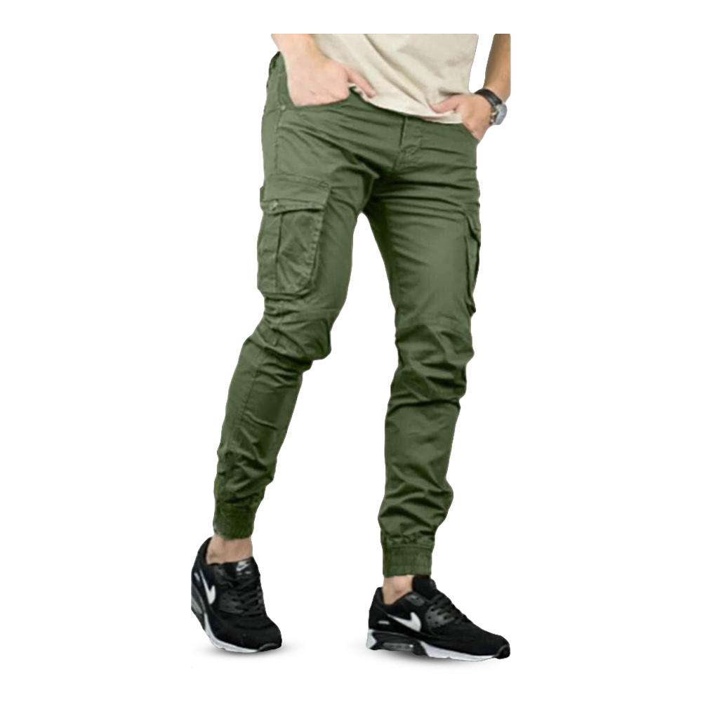 Cotton Joggers for Men - Green